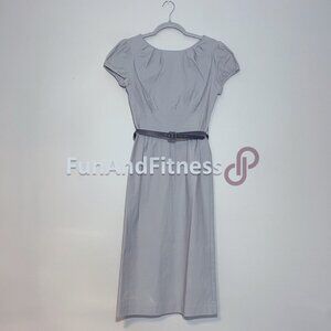 Stop Staring Grey Wiggle Dress sz M for Retro Pinup Work Dine and/or Fun!